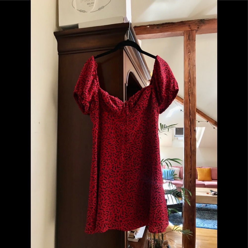 *Sold* Venus Red Squiggle Dress